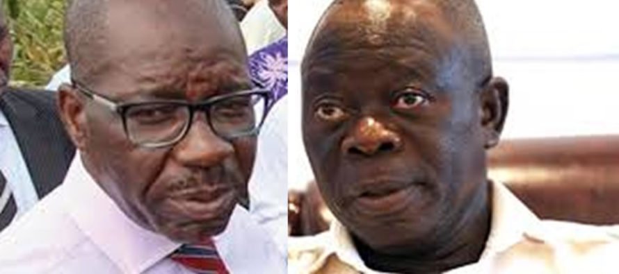 Oshiomhole Justifies Obaseki’s Disqualification