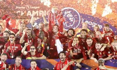 Liverpool Lift Premier League Trophy After Hitting Chelsea For Five