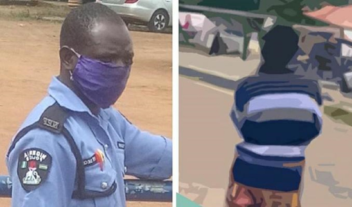 EndSARS: Netizens Rain Curses On Policeman That Killed Jimoh Isiaq After Photos Of Him Surfaced Online