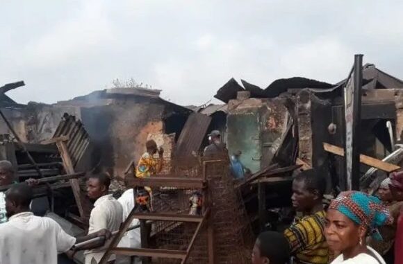 Fire Service Gives Update As Fire Destroys Over N1.2Million Properties In Osun Shopping Complex