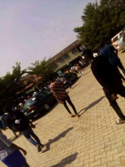 PHOTO NEWS: Dual Award Students Goes On Rampage As Ede Poly Management Cancelled Program