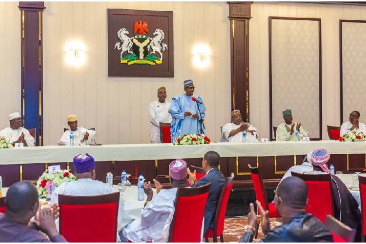 Buhari In conference