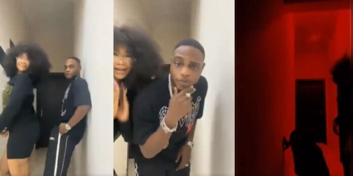 BBNaija Tacha Joins The Silhouettechallenge With Singer L A X VIDEO x