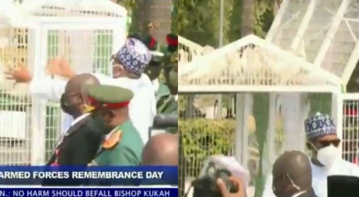 Pigeons Released By Buhari Refuse To Fly At Armed Forces Remembrance Video