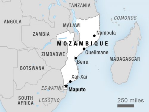 map mozambique