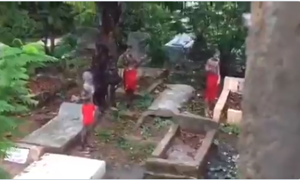 Video Yahoo Boys Bath In Cemetery