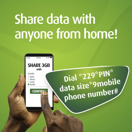 9Mobile data share mobile banner