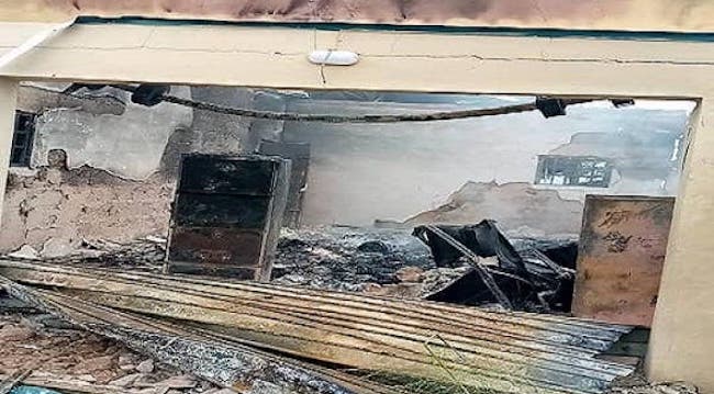 Electoral materials destroyed as hoodlums set INEC office ablaze in Abia
