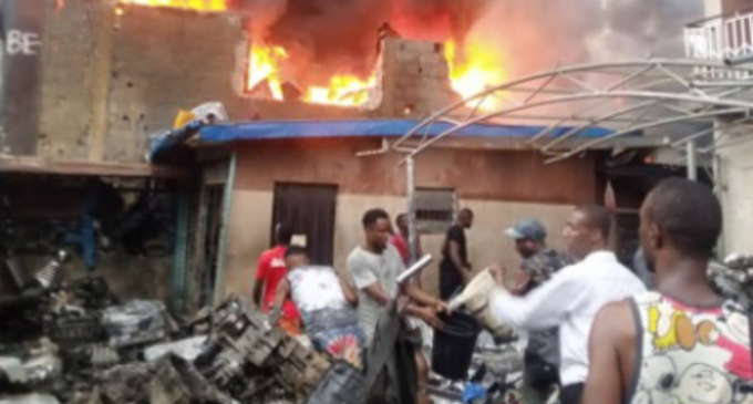 Ladipo Spare Part Market Fire