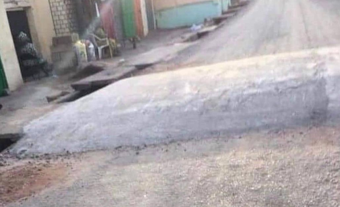 ‘This Is A Fence’ – See The Size Of A Nigerian Speed Ramp That Has Gotten People Talking