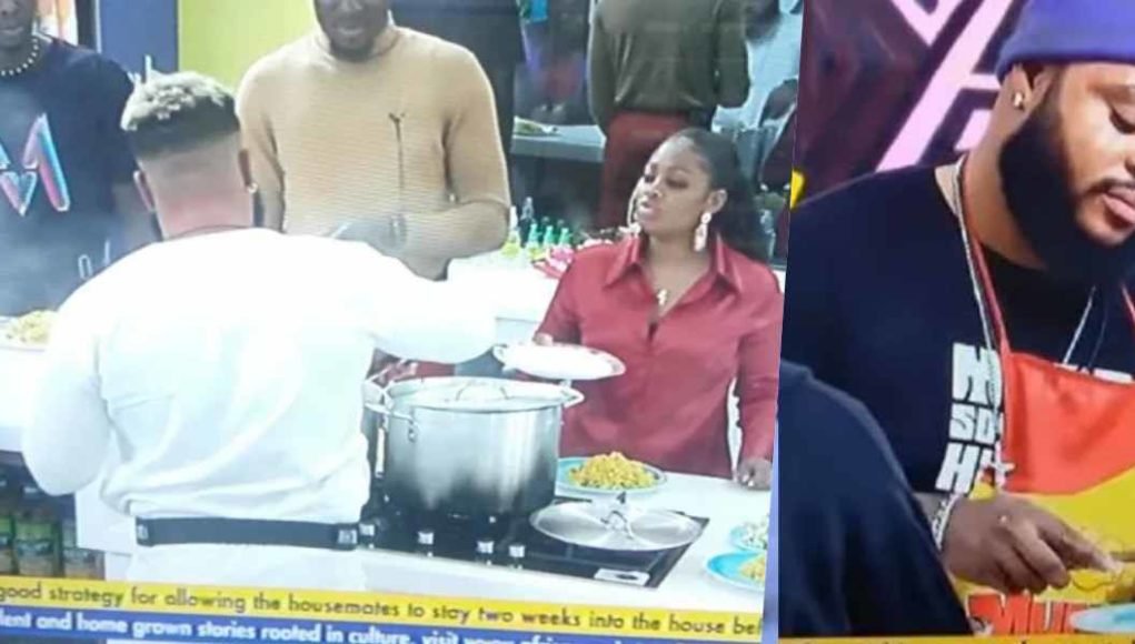 BBNaija S6: Pere Stops WhiteMoney From Cooking