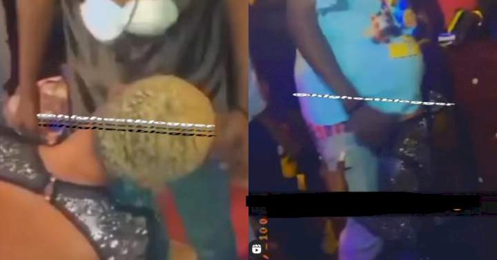 Lady apologizes to her parents after video of her giving blowj b to men in a nightclub went viral videos