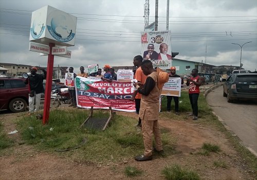 #RevolutionNow Protest Hits Osogbo