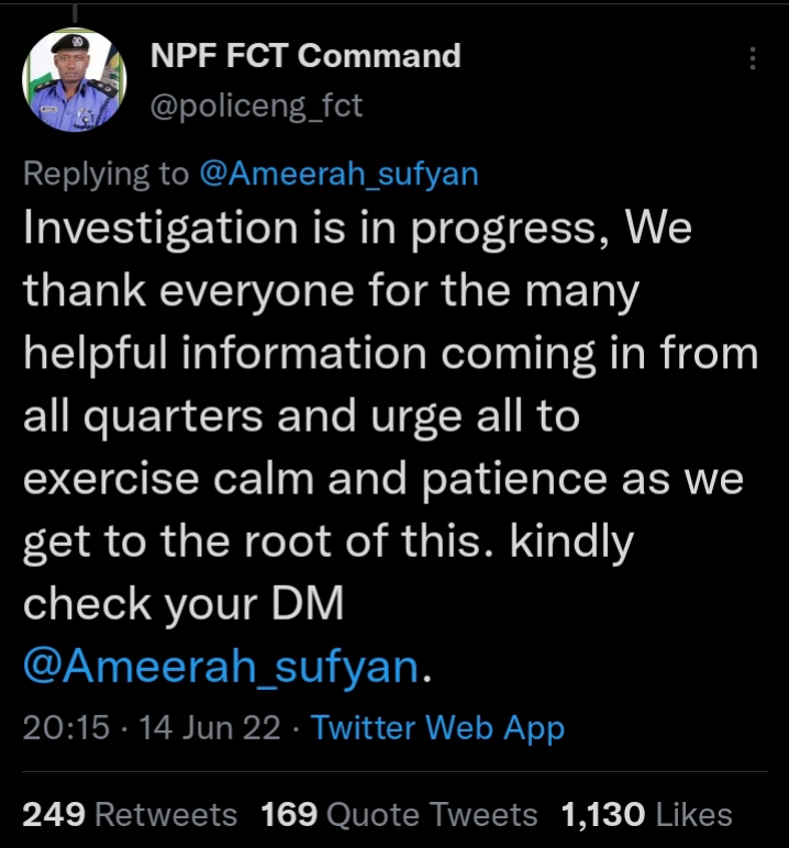 Ameerah Sufyan Kidnapped Twitter