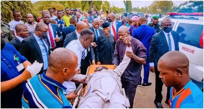 Yemi Osinbajo And Accident Victim