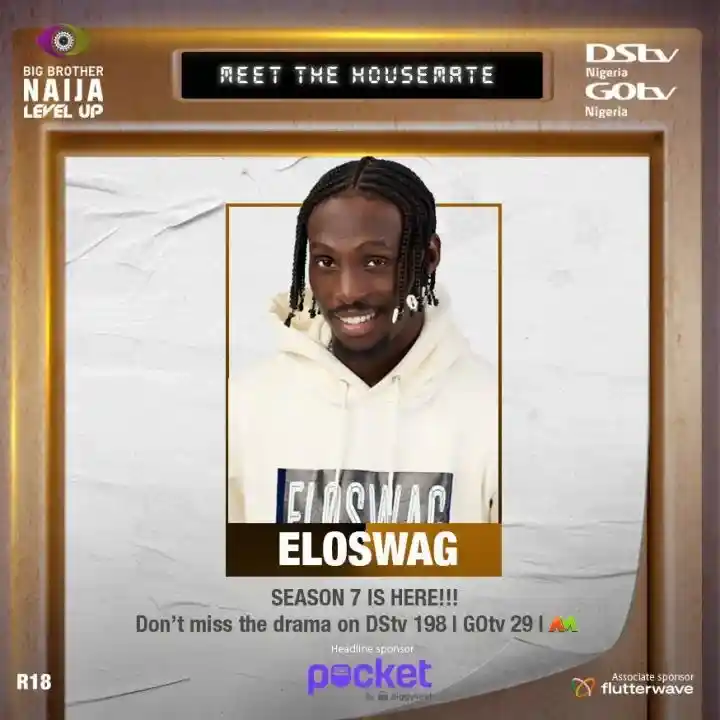BBNaija, Eloswag Is The Head of House For This Week 4