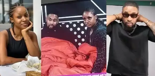#BBNaijaS7: Again, Sheggz and Bella Quarrel After He Lifted Her Up Without An Underwear (Video)