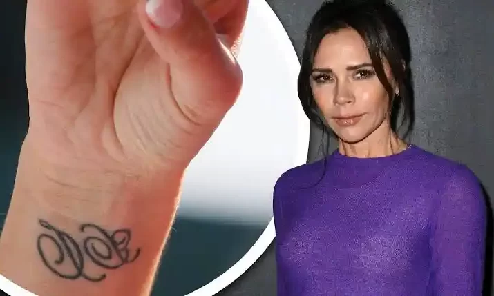 Did Victoria Beckham remove DB tattoo?