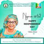 Independence Day: Do Not Lose Hope in Nigeria, Says Rep Member, Akande-Sadipe