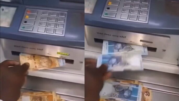 Man ATM Card Swallow