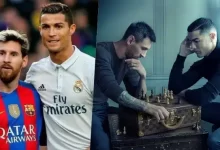 Messi Ronaldo Iconic Chess