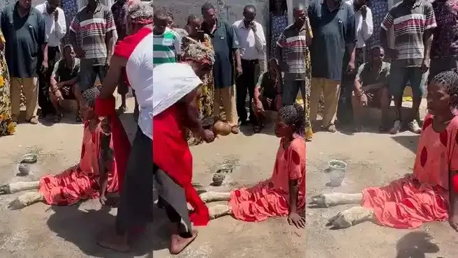 Native doctor Woman Cow Leg