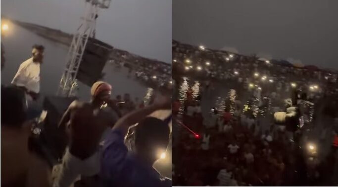 Video: Portable Becomes First Nigerian Artiste To Hold Show Inside River