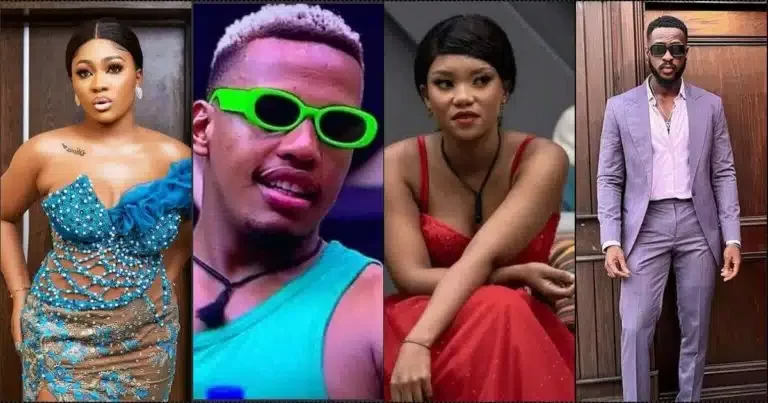 BBTitans housemates, Yemi, Nelisa, Olivia and Juicy Jay