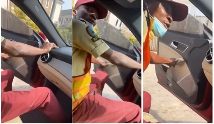 LASTMA jump out car
