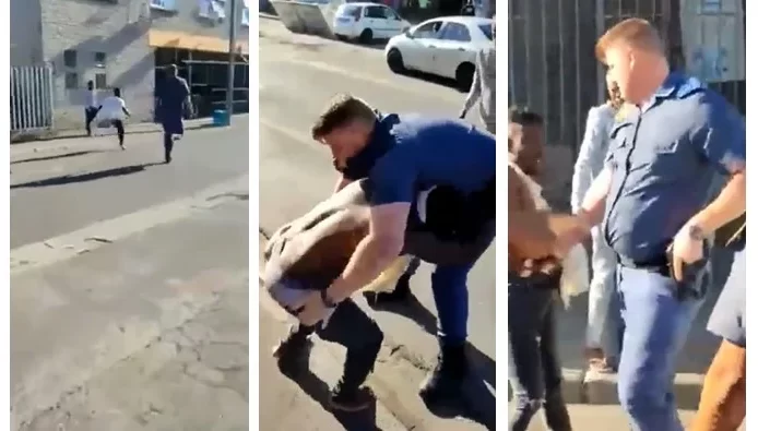Nigerian Man South Africa Police Disarm