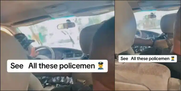 Benin man confronts police officers