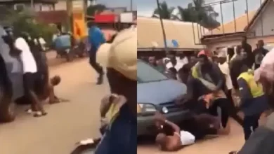 Edo police drive over man