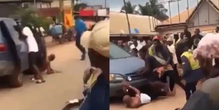 Edo police drive over man