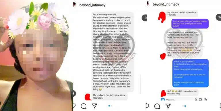 Have Chased Husband Away” Nigerian Woman Regrets After Writing Resignation Letter Husband’s Company Jealousy
