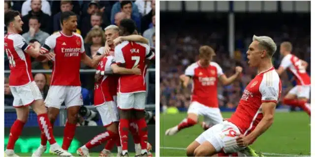 EPL: Leandro Trossard Saves Arsenal Against Everton