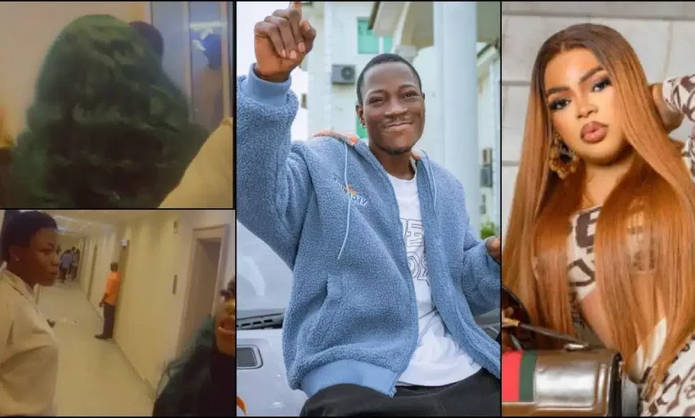 Bobrisky calls security on DJ Chicken