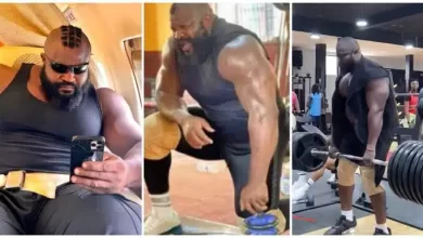 Videos of Kizz Daniel’s bouncer, Kelvin power