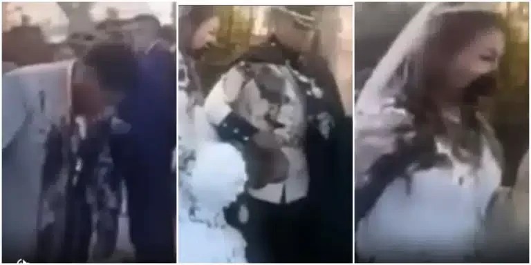 groom’s ex-girlfriend throws poop