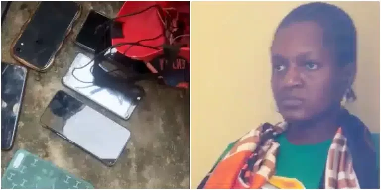 lady accused of stealing phones