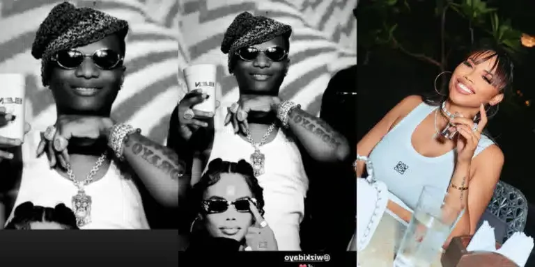 “Na Understanding Woman” – Reactions as Wizkid’s Baby Mama Blows Hot After He Cropped Her Out of Their Photo