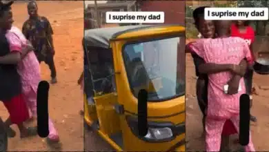 son surprises father with brand new keke