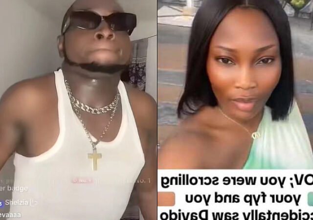 Lady Shocked After Discovering Davido’s Lookalike Performing on TikTok Live