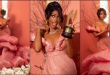 Popular reality star Beauty Tukura AMVCA