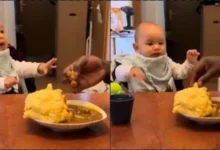 Baby ditches infant formula