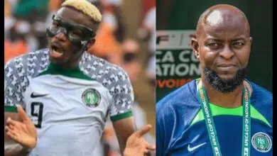 Osimhen fires at Finidi George