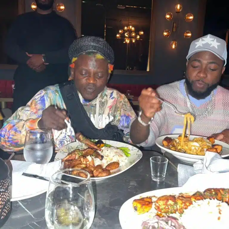 Portable appreciates Davido as singer gifts him designer shoes, takes him out for dinner