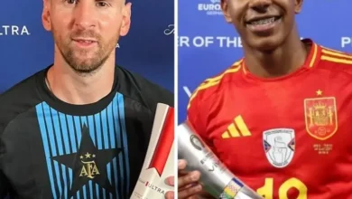 Messi and Lamine Yamal